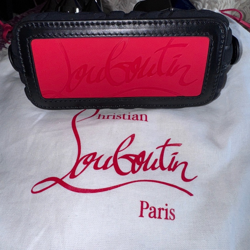 Christian Louboutin carasky neoprene clutch